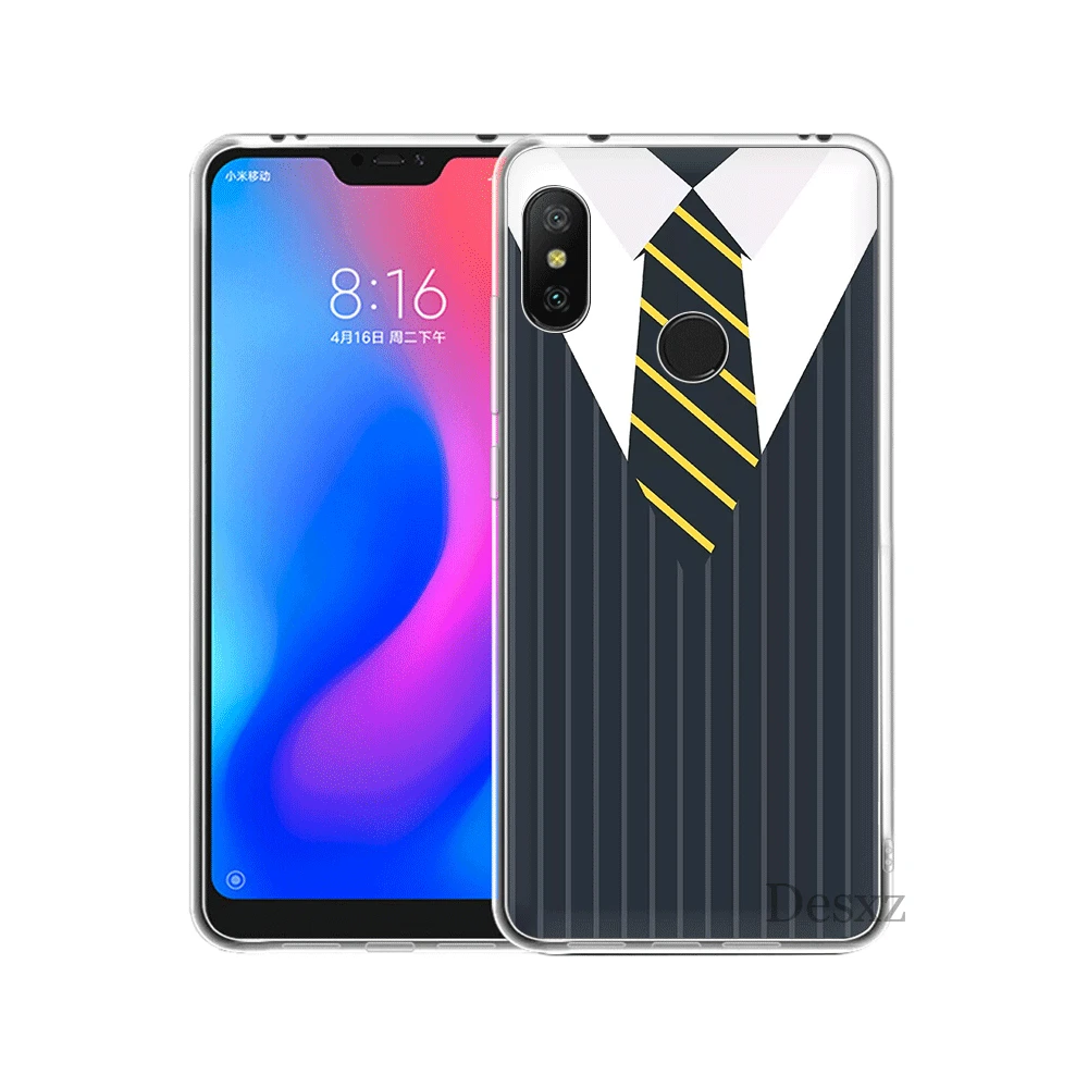 Мягкий чехол из ТПУ для xiaomi Redmi Note 4 4X5 6 5A Pro Prime мужские чехлы с галстуком-бабочкой |
