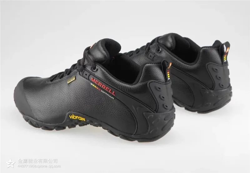 Новое поступление Merrell Мужская Уличная походная обувь, черная кожаная верхняя обувь