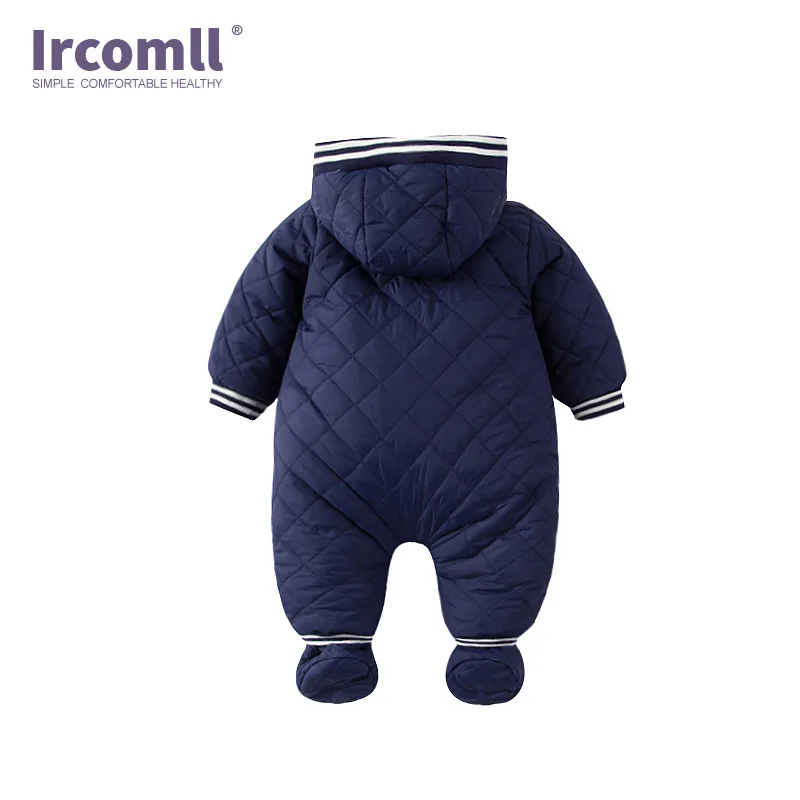 Ircomll/2018 новые детские зимние комбинезоны с подкладкой из флиса мягкие удобные