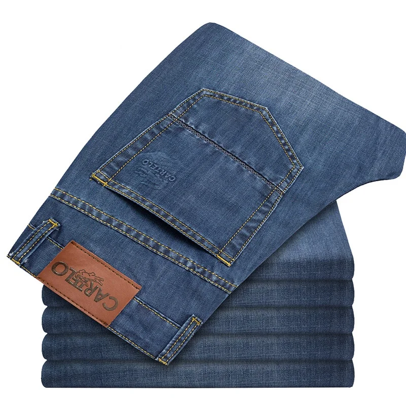 Selected Men's Slim Fit Jean Fashion Mid Waist Light Jeans For Men Clothes Black with Side Pockets 1720 Cartelo Brand 2019 | Мужская