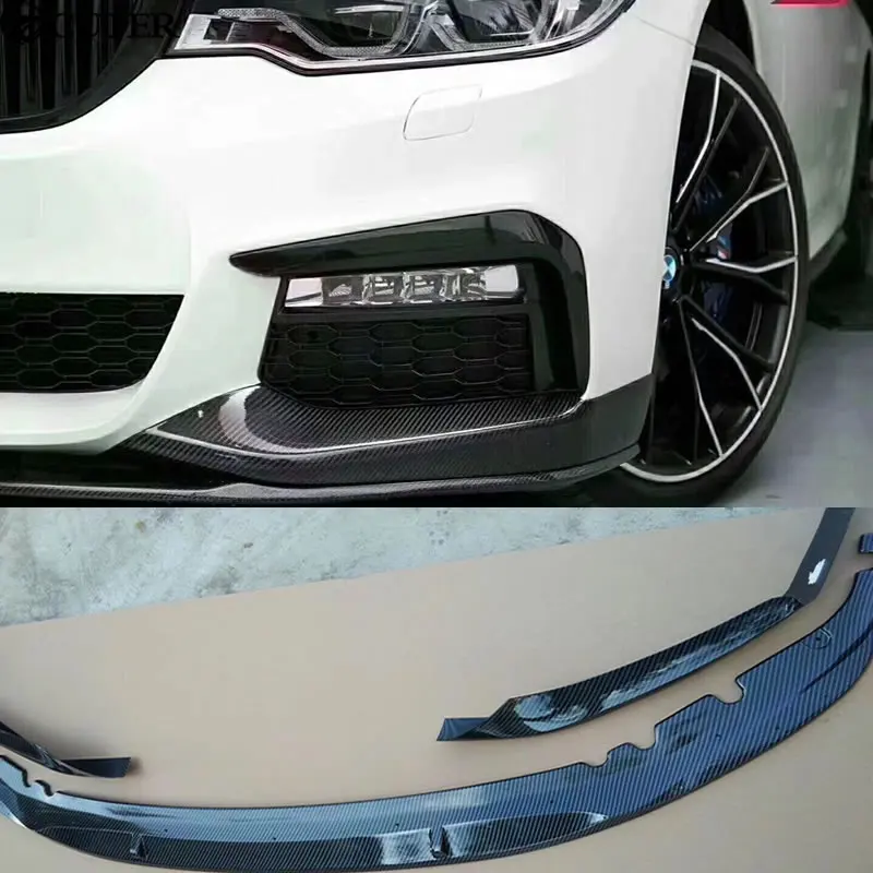 G30 G38 MP стиль углеродное волокно передний бампер губа ДЛЯ BMW 5 серии 530i 540i комплект
