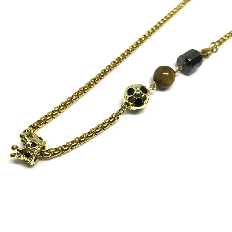 IRBACOO 2020 Новое Трендовое футбольное ожерелье чемпиона по футболу и корона