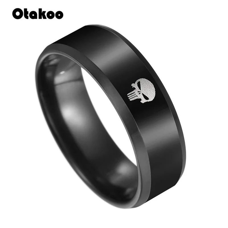 Мужское и женское кольцо Otakoo из нержавеющей стали с супергероем черепом скелетом