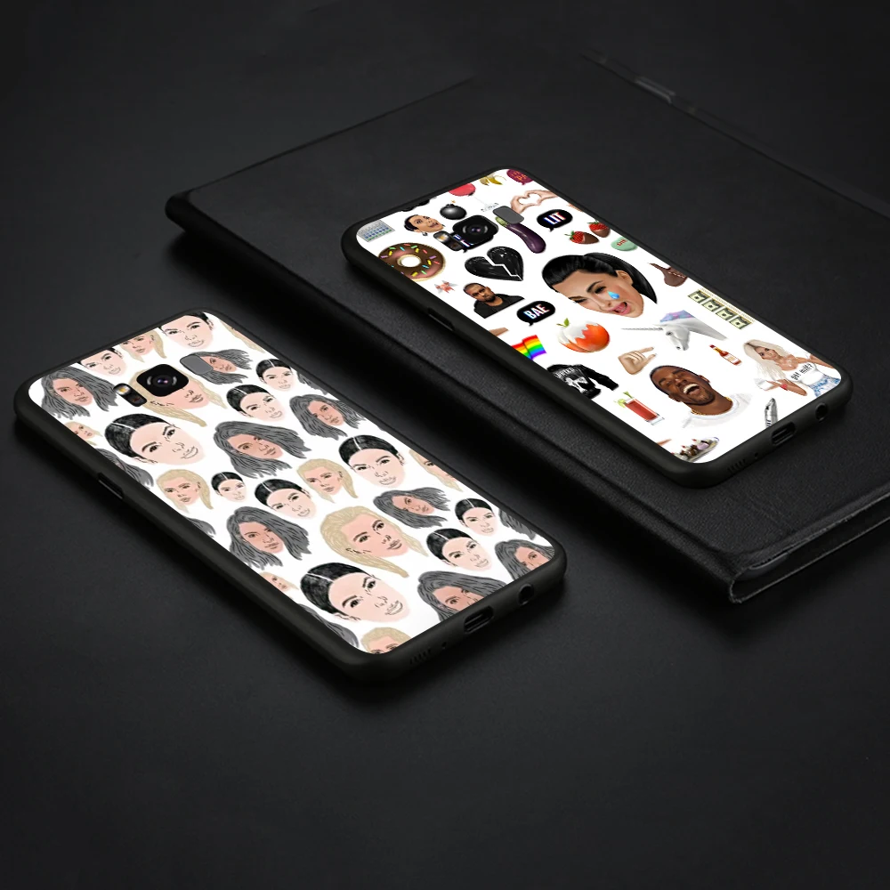 Мягкий ТПУ чехол Lavaza Kimoji Kim Kardashian kanye west north kylie jenner для Samsung Galaxy A10 A30 A40 A50 A70 M10 M20 M30 |