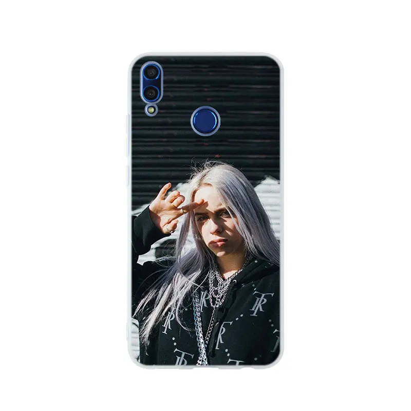 pattern 11 Billie Eilish мягкий чехол для huawei Honor 9 10 Lite 6X 7X 8X Max чехол для телефона s 7A 8A 8C V20 PLAY 10i - Цвет: pattern 11