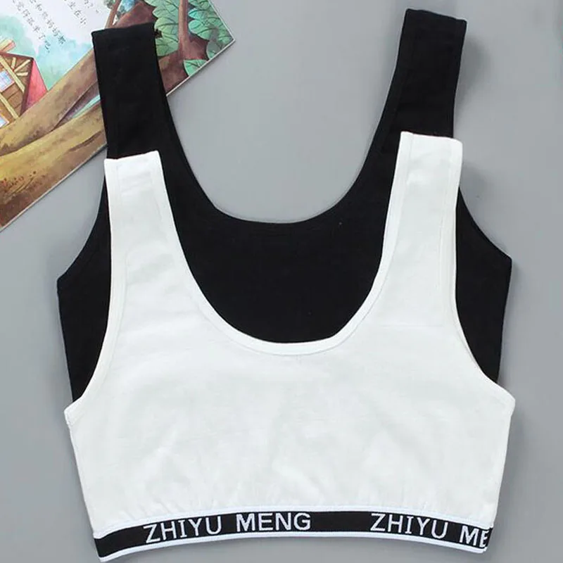 Комплект из бюстгальтера и трусиков для учащихся дышащего хлопка|Комплекты