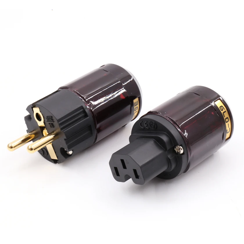 Hifi Brass 24k Gold-Plated P-079E + pure copper C079 EU вилка сетевого шнура переменного тока |