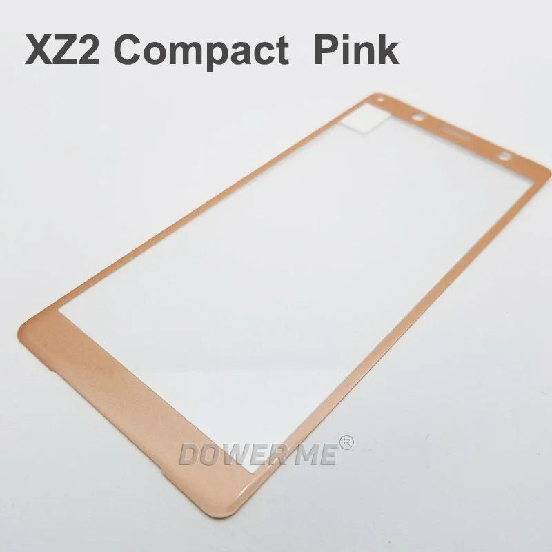 XZ2 compact Pink 3D изогнутые мягкий чехол из углеродного волокна и край сбоку приклеены Экран протектор Закаленное Стекло пленка для sony Xperia XZ2 G8341 XZ2 компактный XZ2c мини - Цвет: XZ2 compact Pink