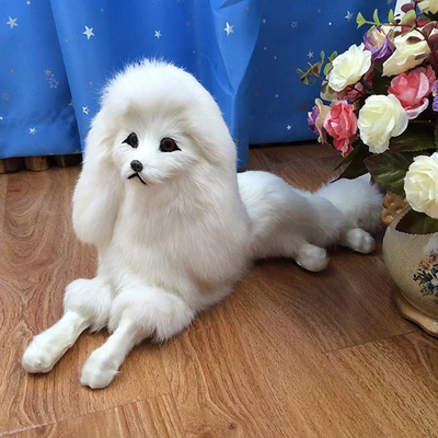 Simulation Plush Animal Toys Stuffed dog Doll Real Life poodle Dog Toy Car Home Decor Supplies | Игрушки и хобби