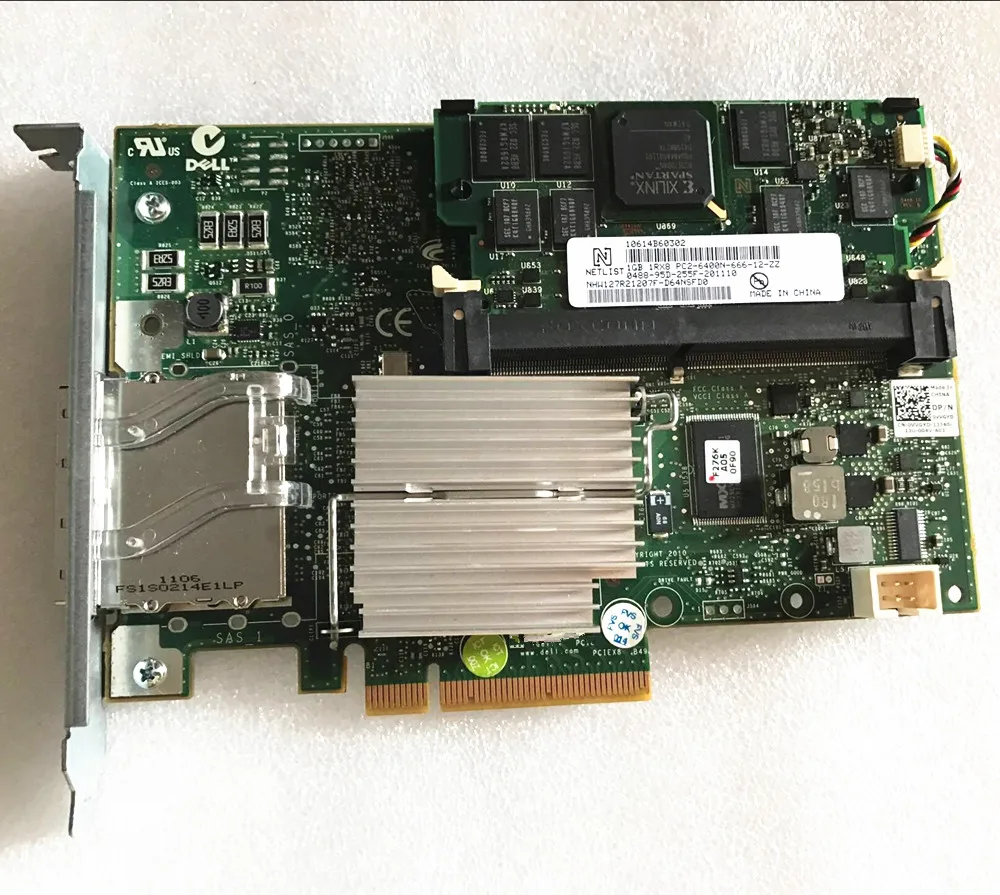 Применяется для материнской платы DELL PERC H800 Array 6 ГБ/сек. VVGYD 87V49 D90PG (без батареи)