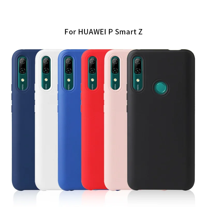 Чехол для Huawei P Smart Z Оригинальный чехол из жидкой резины силиконовый Z/Y9 Prime 2019
