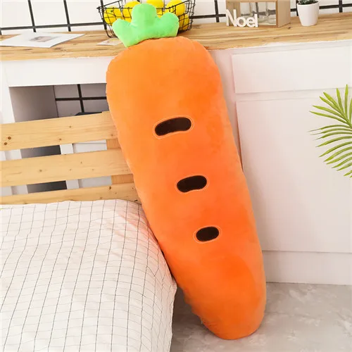 carrot 1 ед. 50/70/120 см длинные фрукты плюшевая подушка овощей клубника игрушки в форме моркови для Для детей милая кукла кровать Декор подарок - Цвет: carrot
