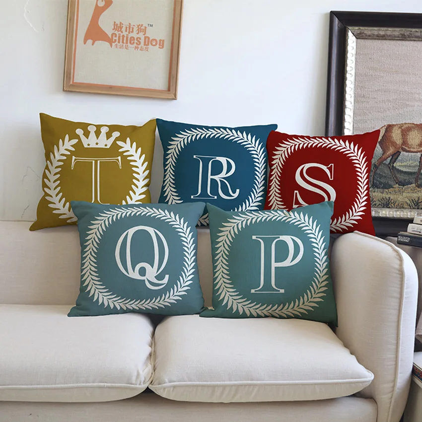 Чехол для детской комнаты 26 букв|cushion cover|alphabet cushionsroom decoration pillow |