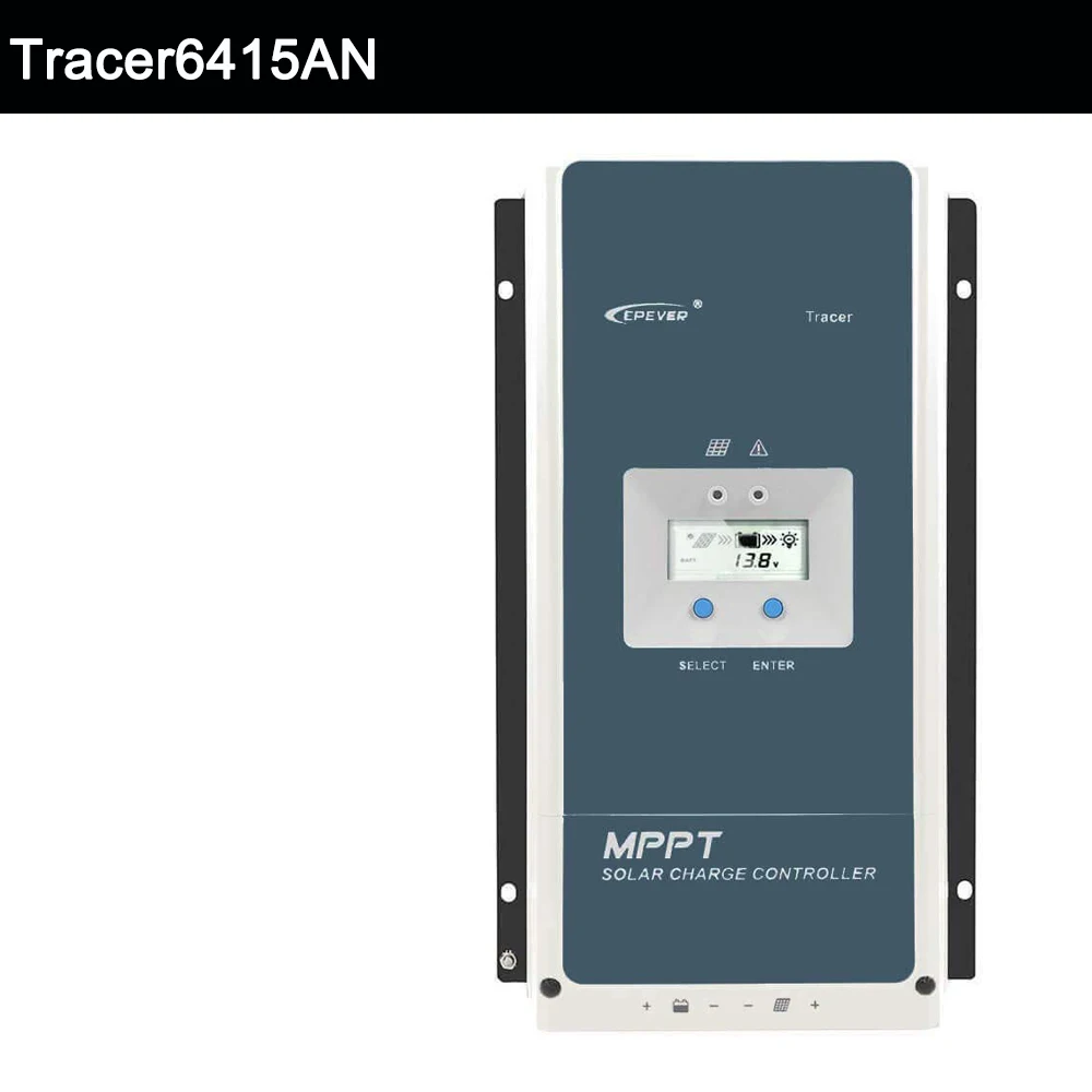 Tracer6415AN Трассировщик epever MPPT контроллер солнечного зарядного устройства 60A 12 В 24 в 36 в 48 в авто подсветка lcd Солнечный регулятор для макс. 150 в PV вход 6415AN - Цвет: Tracer6415AN