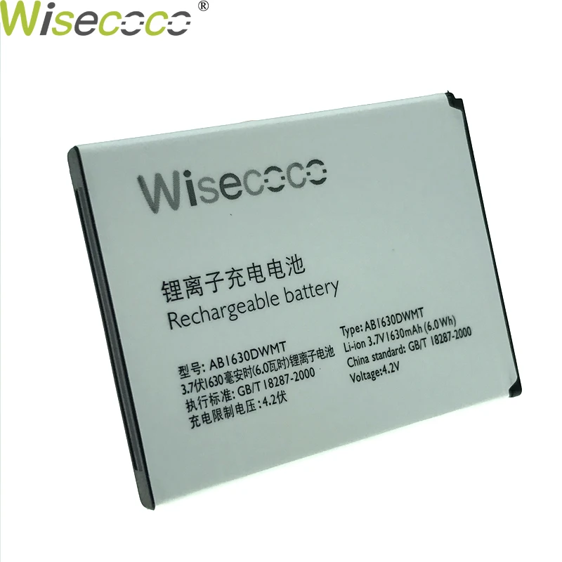 Wisecoco Новинка 1630 мАч AB1630DWMT батарея для PHILIPS S307 W536 смартфон с номером отслеживания