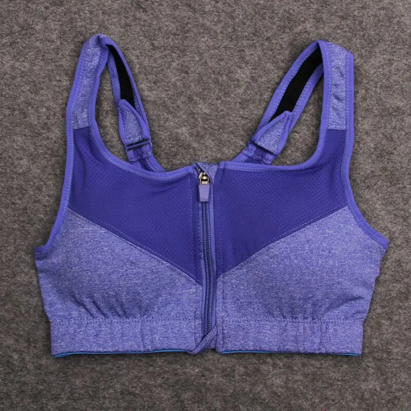 sports bra 6 Женский спортивный бюстгальтер на молнии, для бега, спортзала, йоги, фитнеса, бега, без проволоки, Вибростойкий, пуш-ап, сексуальный, женский, для фитнеса, тянущийся - Цвет: sports bra 6