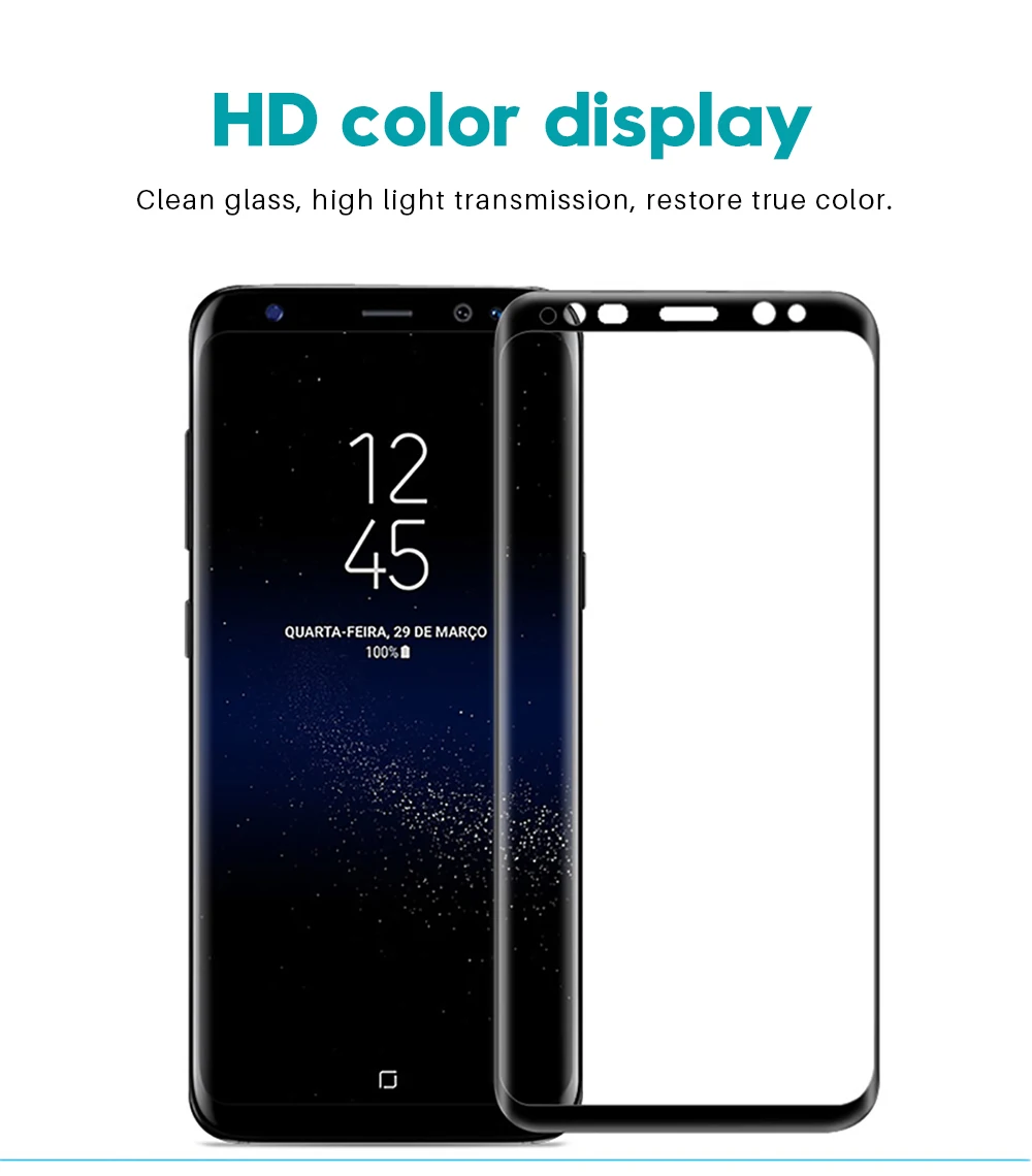 Изогнутое закаленное стекло для samsung Galaxy s8 S9 S10 plus note 10 Plus 9 8 Защитная пленка для экрана samsung S10E s7 s7 edge