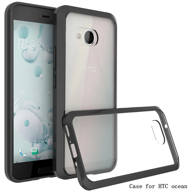 Гибридный жесткий прозрачный чехол для htc U11, чехол, прозрачный корпус, противоударный бампер, силиконовый чехол для htc U11 Plus U12 U11 Life