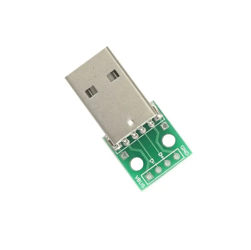 10 шт. адаптер USB для DIP-адаптера 4 контакта блока питания печатной платы 2 54 мм |