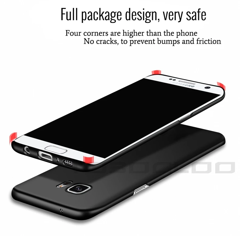 TOBOCLOO для samsung Galaxy S4 S5 S6 S7 край S8 плюс A3 A5 A7 J1 J3 J5 J7 Prime матовый чехол с полным покрытием ПК защитный чехол
