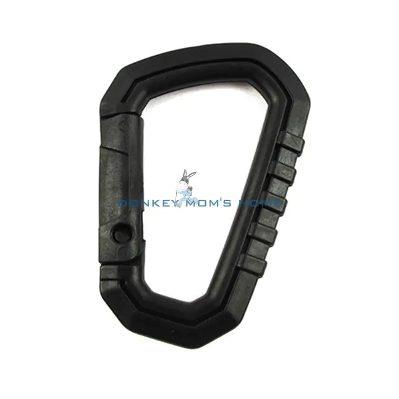 Outdoor D-Ring Clip Key Ring Padlock Carabiner Snap Hook Keychain Keyring Hanging Buckle Accessory Hiking EDC Tool | Спорт и