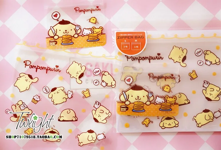 6 шт./компл. футболка с изображением персонажей видеоигр Мелодия little twin stars cinnamoroll само-уплотнения сумки для хранения Куклы Коллекционные