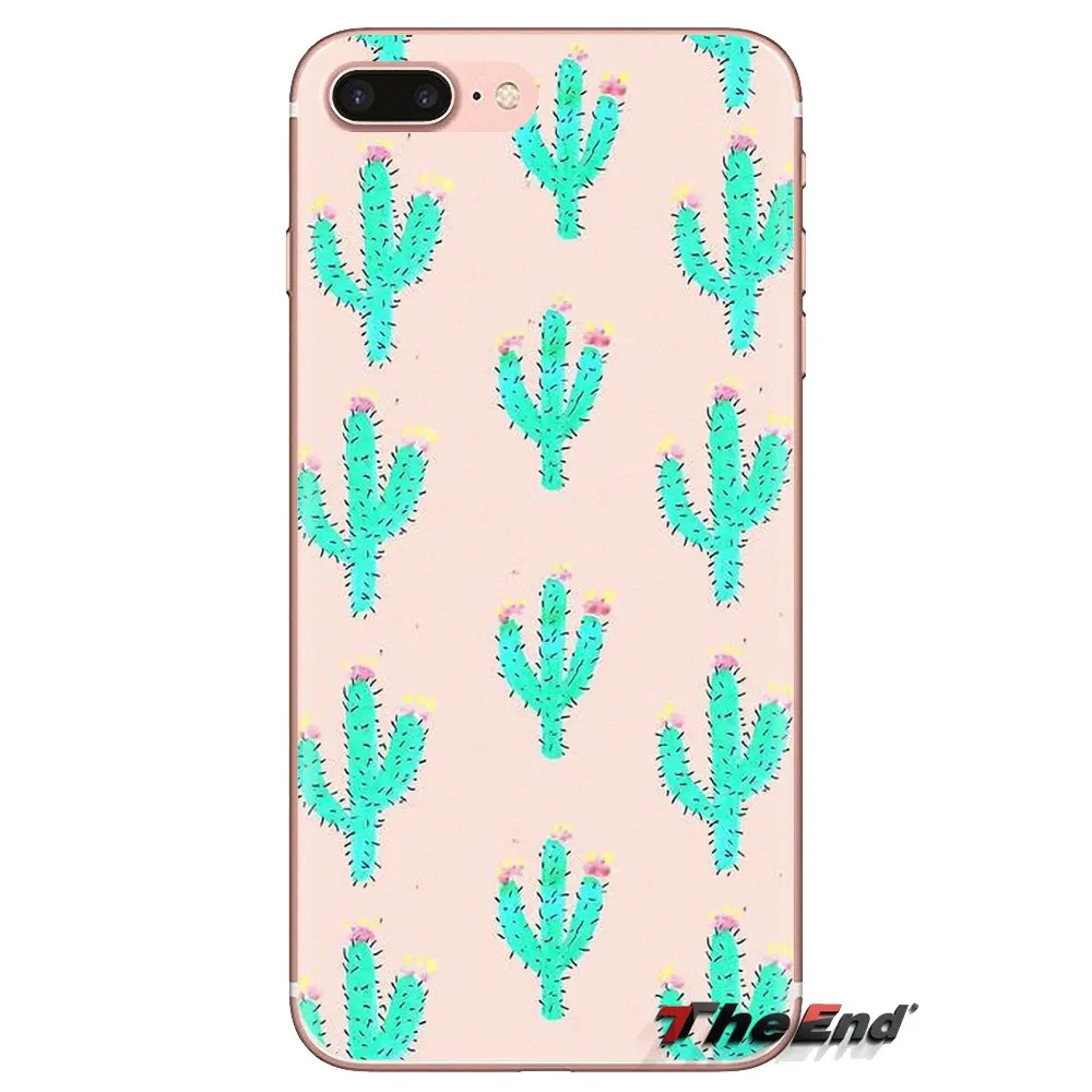 Silicone Case Cover Cactus Flowers Green Plants Desert For Samsung Galaxy S3 S4 S5 Mini S6 S7 Edge S8 S9 S10 Plus Note 3 4 5 8 9 |