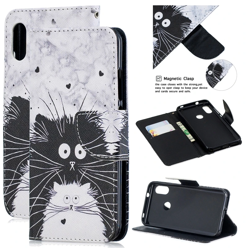 Чехол Кошелек Etui для Xiaomi Redmi 6 Pro чехол Redmi6 из искусственной кожи с откидной