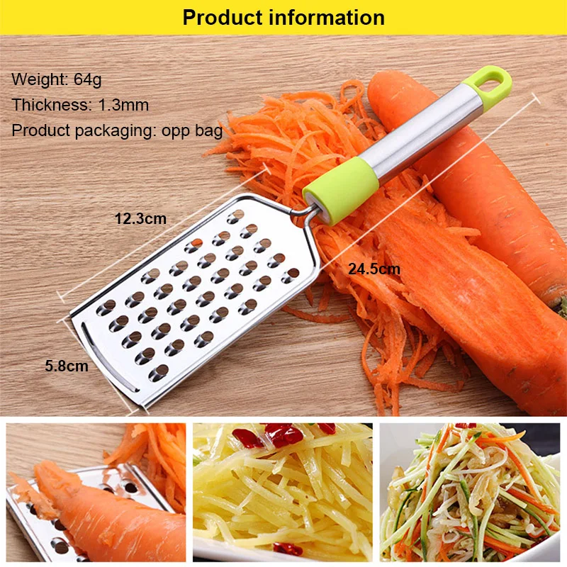 1 шт. терка для овощей и фруктов из нержавеющей стали Картофельная морковь острый