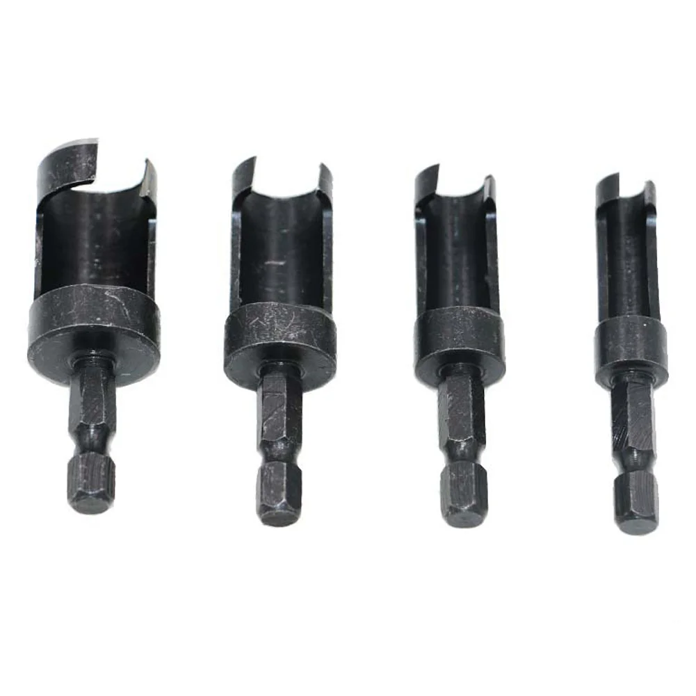 Набор фрез для сверления комплект из 4 насадок с шестигранным хвостовиком