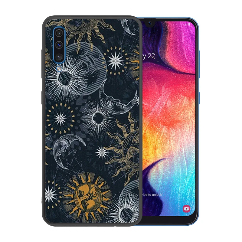 Мягкий силиконовый черный чехол для samsung Galaxy A80 A90 A10 A30 A50 A40 A60 A70 A7 2018 A9 A6 плюс