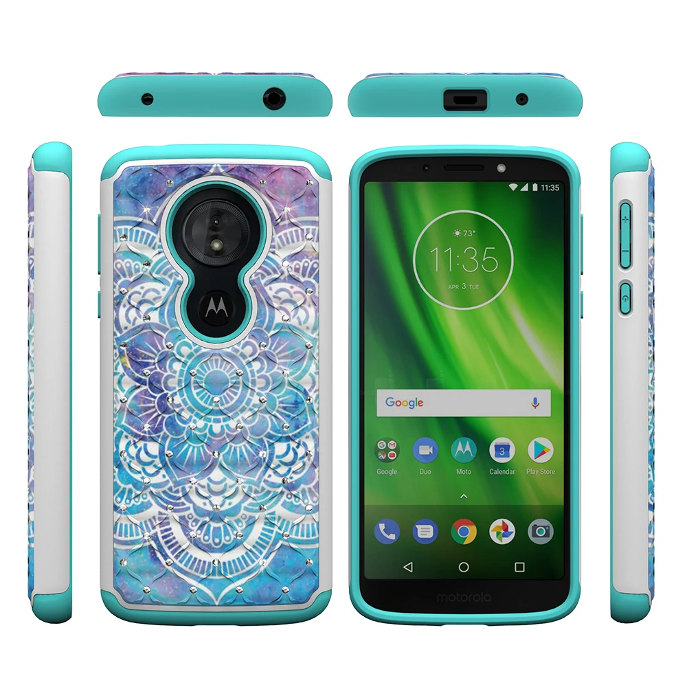 Сверхпрочный чехол для Motorola Moto Z3 E4 E5 G5 G6 G7 играть круиз Bling бабочка цветок силиконовый чехол для Google Pixel 3 XL