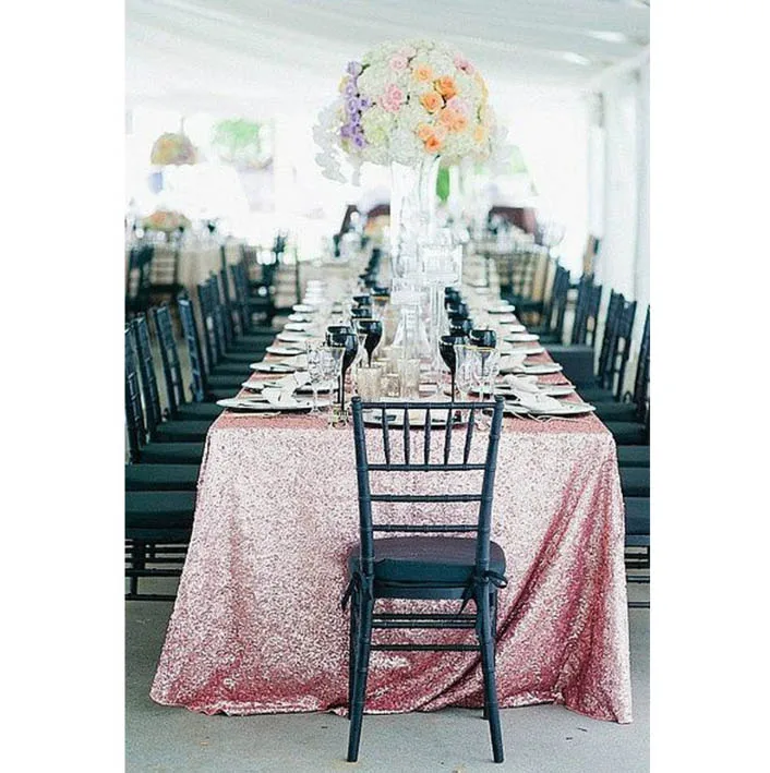 Luxury Sequin Tablecloth For Wedding Party Festive Background Props Sparkling Table Cloth Round/Rectangle Cover Decoration | Дом и сад