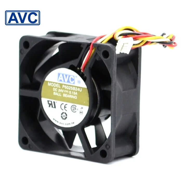 AVC New and Original P6025B24U 6025 6CM 60mm 24V 0.15A fan dual ball printers cooling 60*60*25mm | Компьютеры и офис