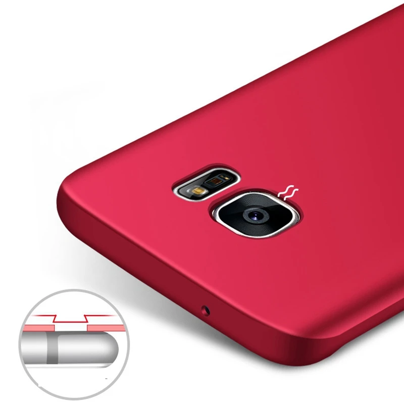 Чехол s7edge для Samsung Galaxy S7 Edge S10 S9 S8 plus армированный жесткий Гибридный матовый чехол