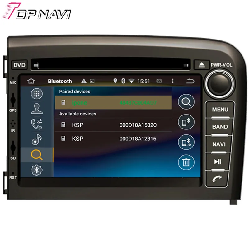 Topnavi 7 '', четыре ядра, 4 Гб Оперативная память Android 6,0 Автомобиль Радио Стерео gps для VOLVO S80 1998 1999 2000 2001 2002 2003 2004 2005 2006