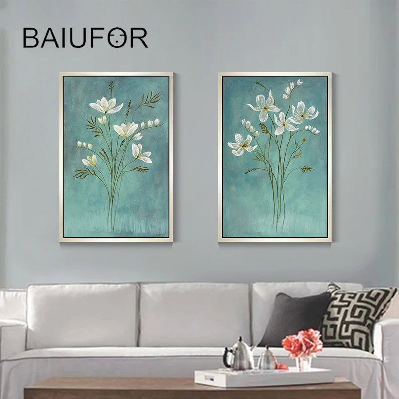 Baiufor Круглый алмазная живопись цветы мозайка ремесла вышивка полная выкладка