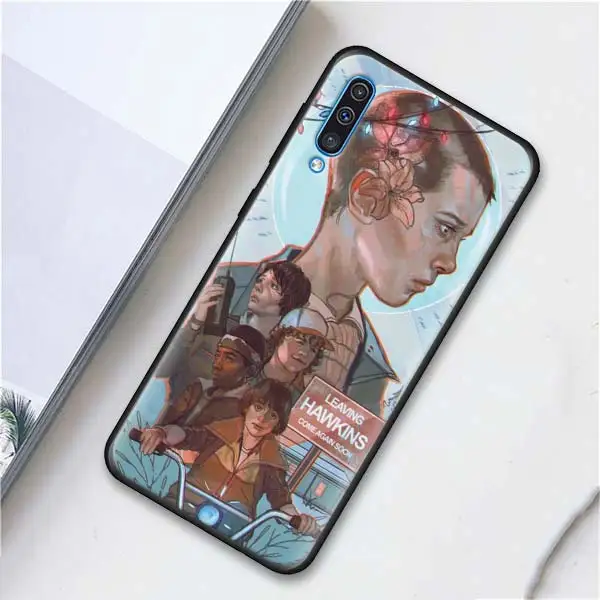 011 Очень странные дела силиконовый чехол для samsung Galaxy A50 A70 A10 A20 A30 A40 A6 A7 A8 плюс A9 M30 M20 черный чехол Крышка - Цвет: 011