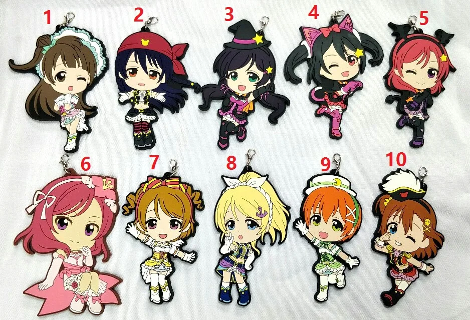 Брелок в стиле аниме Love Live резиновый ремешок для телефона подвеска Нико Рин Umi Maki