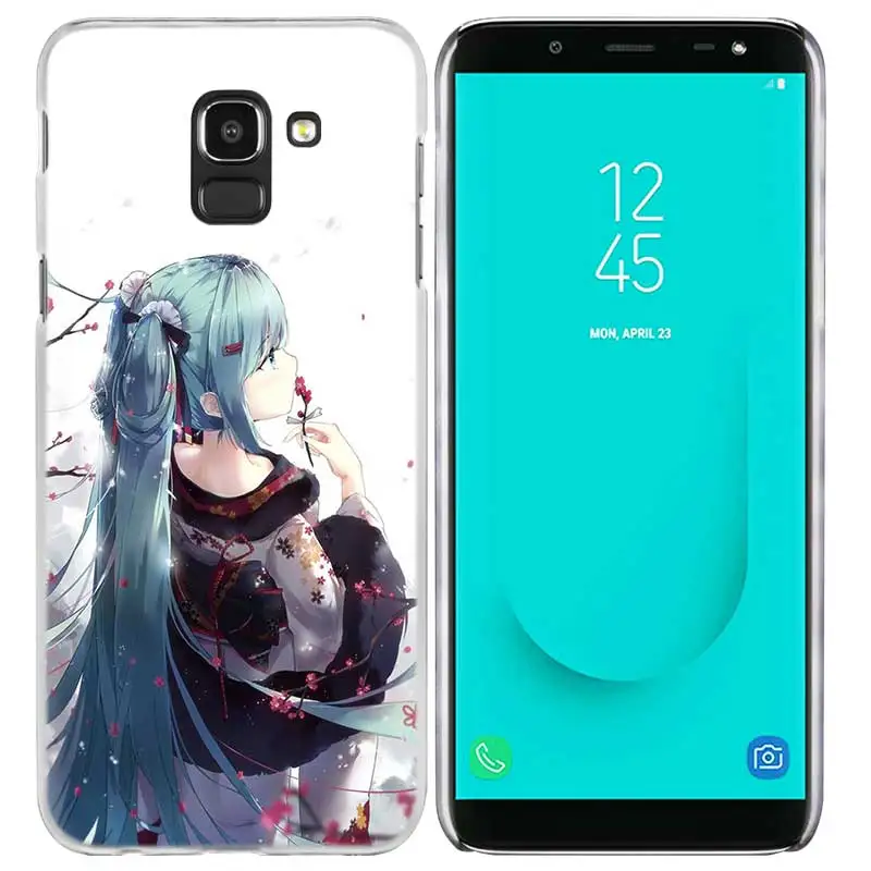 Аниме Хацунэ Мику чехол КРЫШКА ДЛЯ samsung Galaxy A50 A70 A60 A40 A30 A20e A10 A9 A8 A7 A6 A5 J8 J7 J6 J5 J4 Plus Prime - Цвет: 06