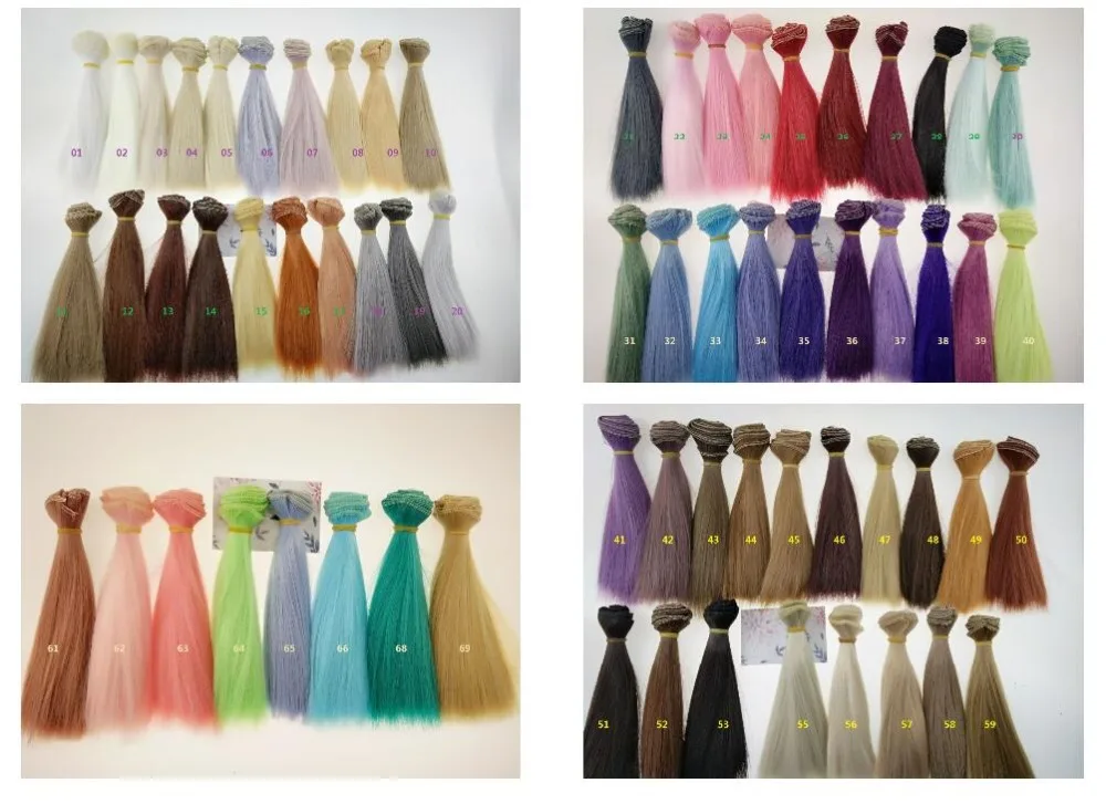 Парики для кукол длинные прямые высокотемпературные волосы BJD SD парики сделай