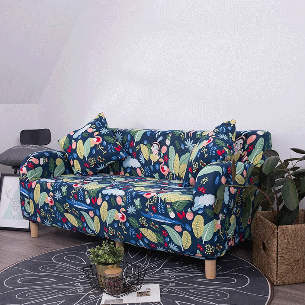 2019 Newest Hot Floral High Quality Polyester Stretch Sofa Slipcovers Washable Pet Protector Soft Couch Covers 1/2/3 Seater | Дом и сад
