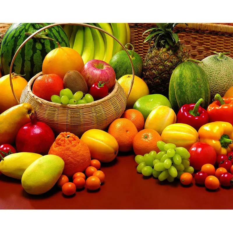 DIY рукоделие алмазная живопись фруктовая серия корзина для фруктов Алмазная