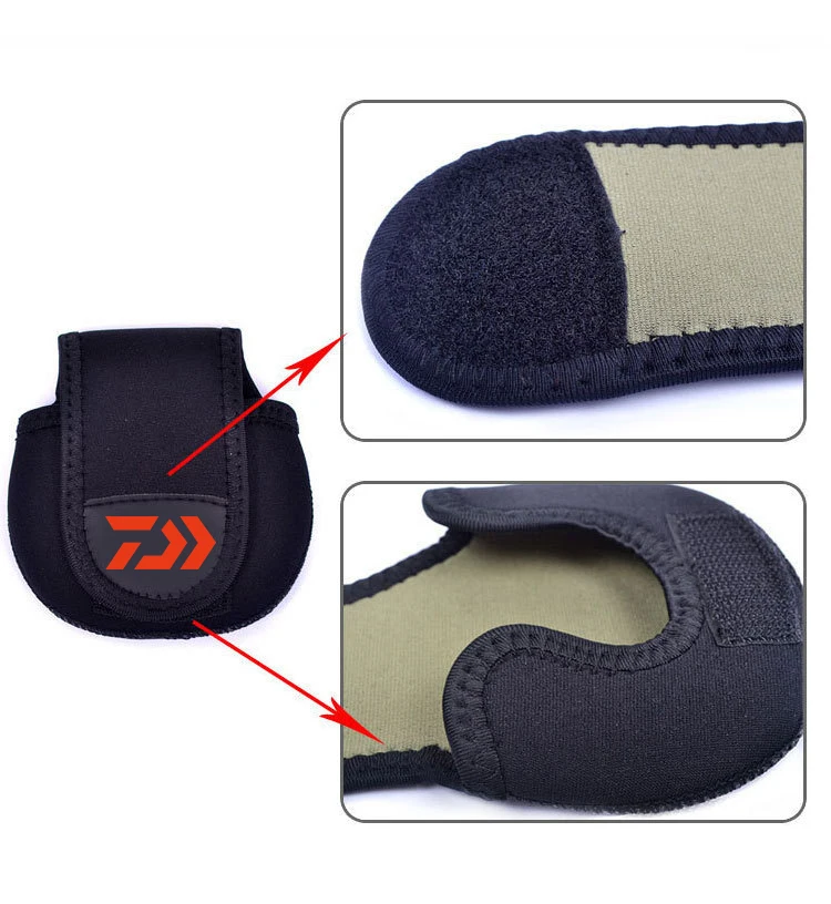 DAIWA Baitcasting Fishing Reels Cover Protective Case Bait Casting Reel Wheel Pouch Lure Rock Fishing Gear Bags