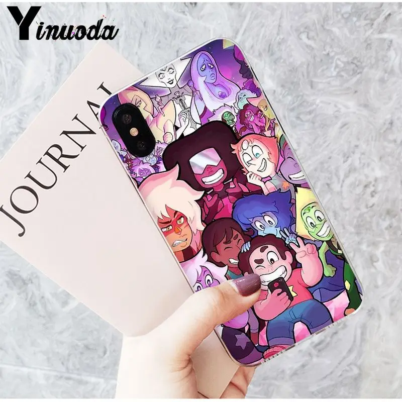 Yinuoda мультфильм Стивен Вселенная новинка чехлы для телефона чехол iPhone 5 5Sx 6 7 7plus 8