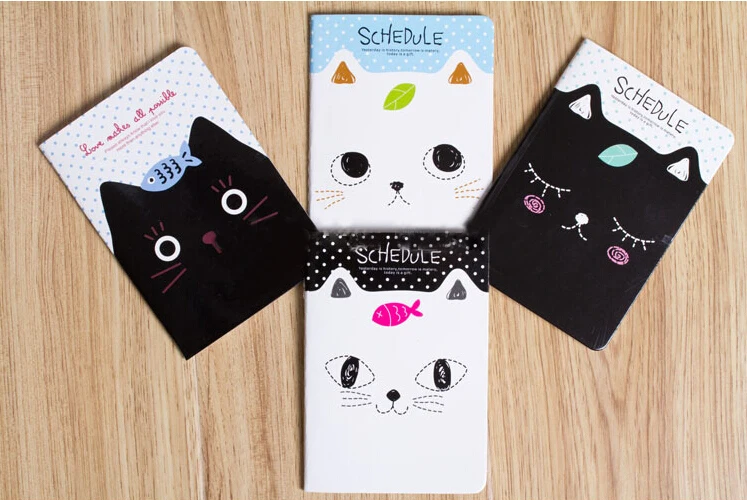 Kawaii Канцтовары маленькие милые мультфильмы школьные записные книжки Бумажная