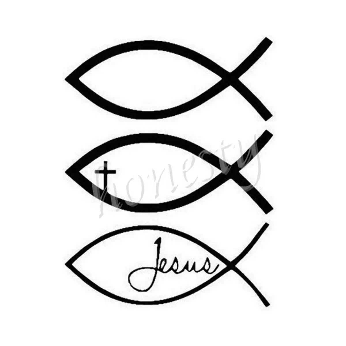 Иисус Рыба Стены Дома Стекло Двери Автомобиля Наклейку Для Ноутбука Авто