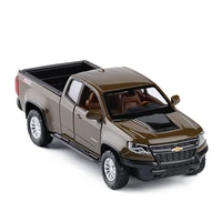 132 colorado pick simulation vehicle off road model alloy pull back toy car collection gift ornament childrens toys kids