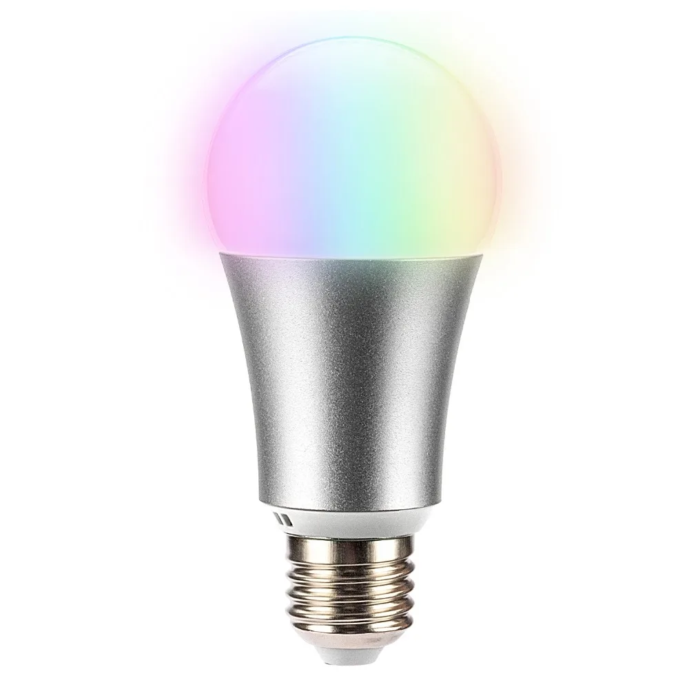 Умная лампочка 7 Вт E27 110 240 в wifi светодиодная лампа RGB с пультом дистанционного