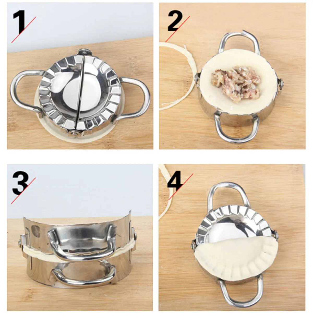 Круглые клецки из нержавеющей стали DIY ручной плесень пирог скрипки Плесень